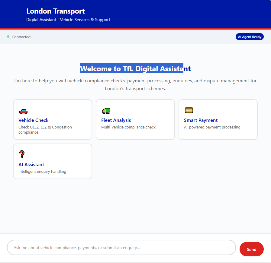 Chatbot Home Interface